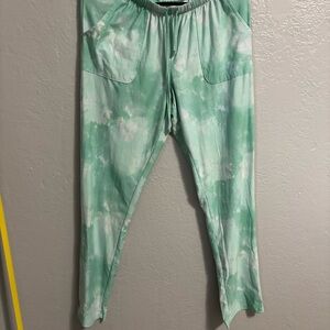 Sonoma Women's Mint Tie-Dye Pajama Pants